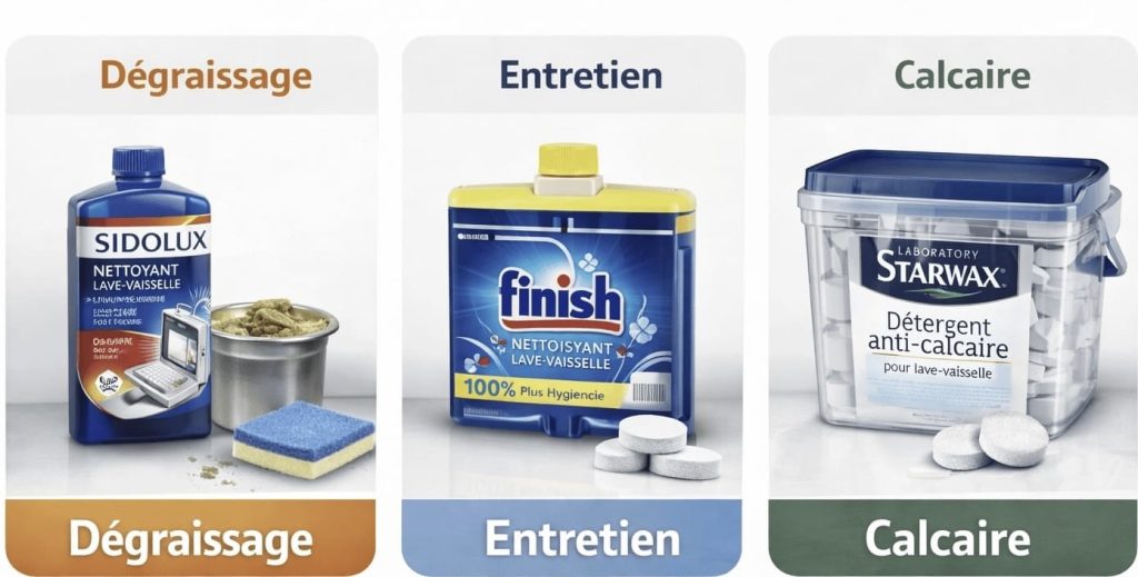 Produits d’entretien réellement adaptés aux mini lave-vaisselle en studio (comparatif orienté usage réel)
